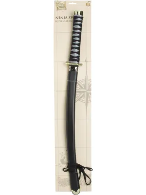 Ninja - Sword and Scabbard, Grey Oriental Warrior, 73cm - 29in