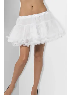 Petticoat, White with Satin Band
