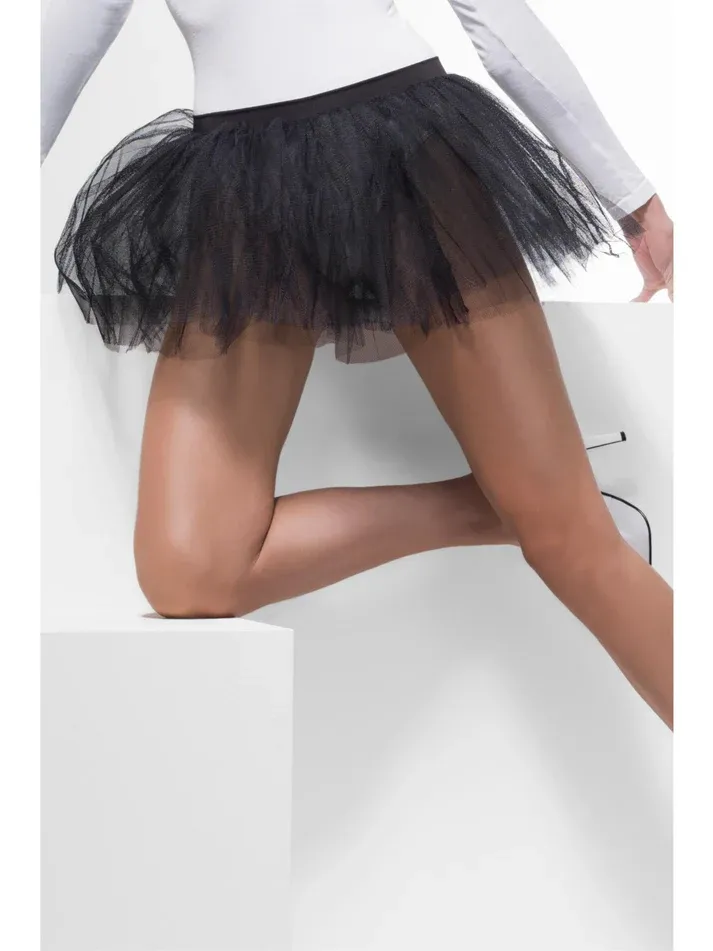 Tutu Underskirt, Black 4 Layers, 30cm Long