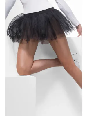 Tutu Underskirt, Black 4 Layers, 30cm Long