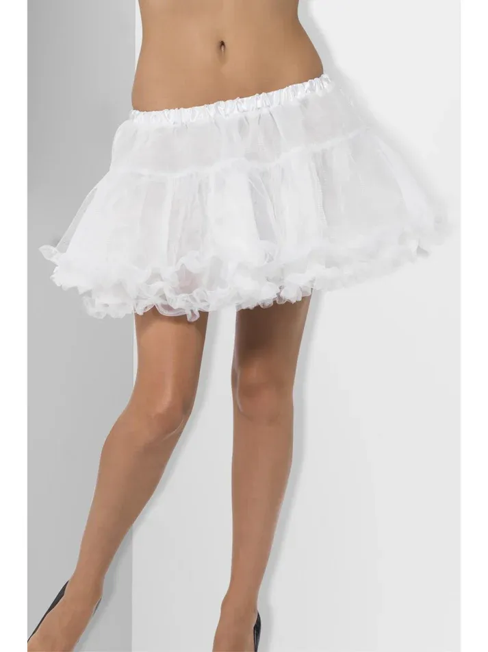 Petticoat, White with Satin Band