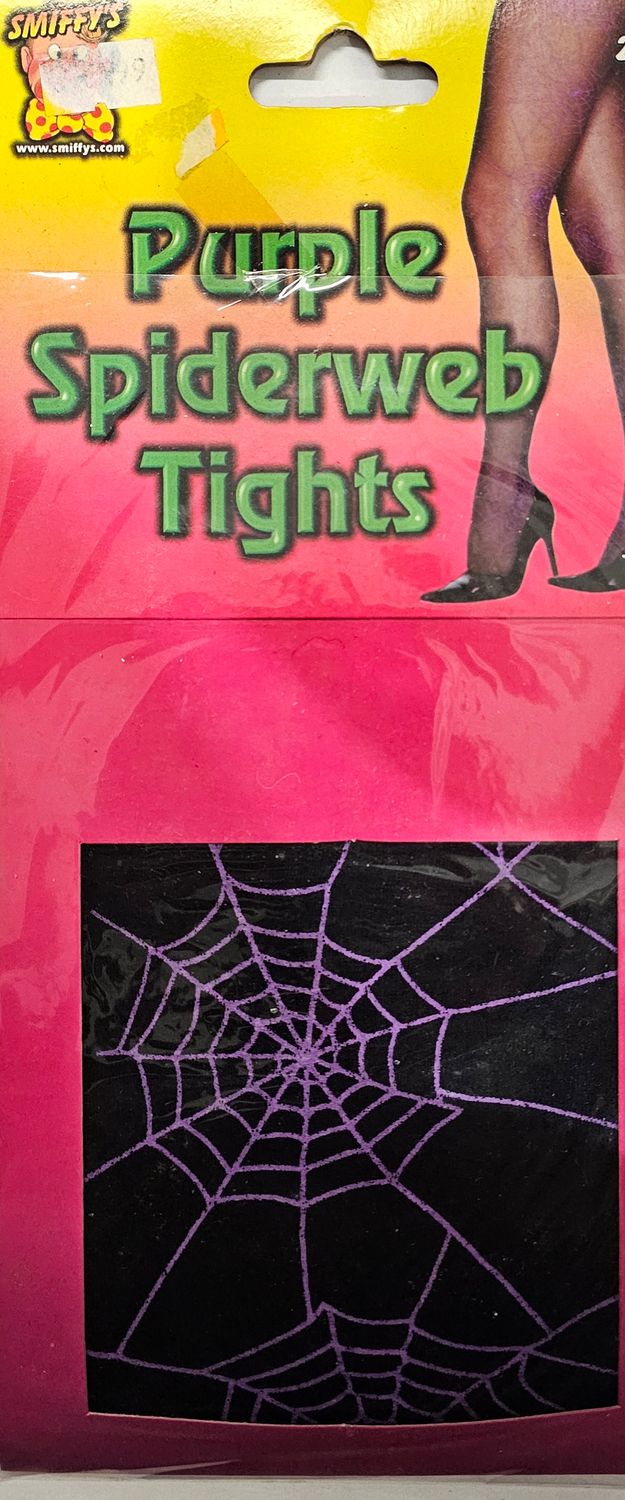 Spiderweb Tights - Purple