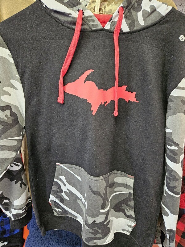 Code Five - Fashion Camo Hooded Sweatshirt with U.P.