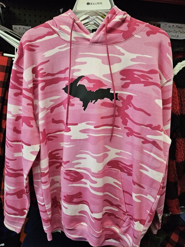 Code Five - Camo Pullover Fleece Hoodie with U.P.