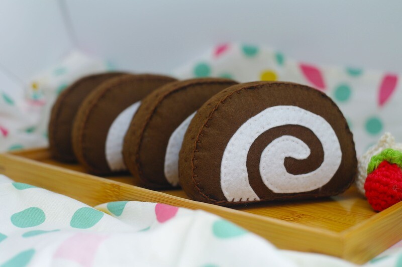 Japanese chocolate chiffon roll