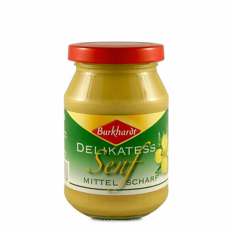 250ml Burkhardt Senf mittelscharf 250ml Burkhardt Senf mittelscharf
