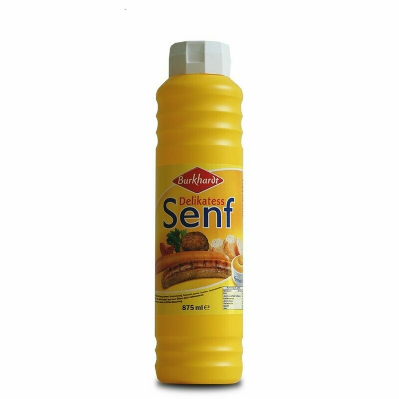 875ml Burkhardt Senf mittelscharf 875ml Burkhardt Senf mittelscharf