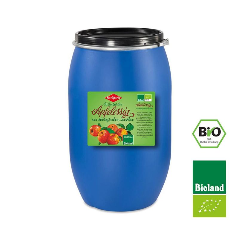 220 kg Burkhardt Bioland Bio-Apfelessig naturtrüb 5% Säure