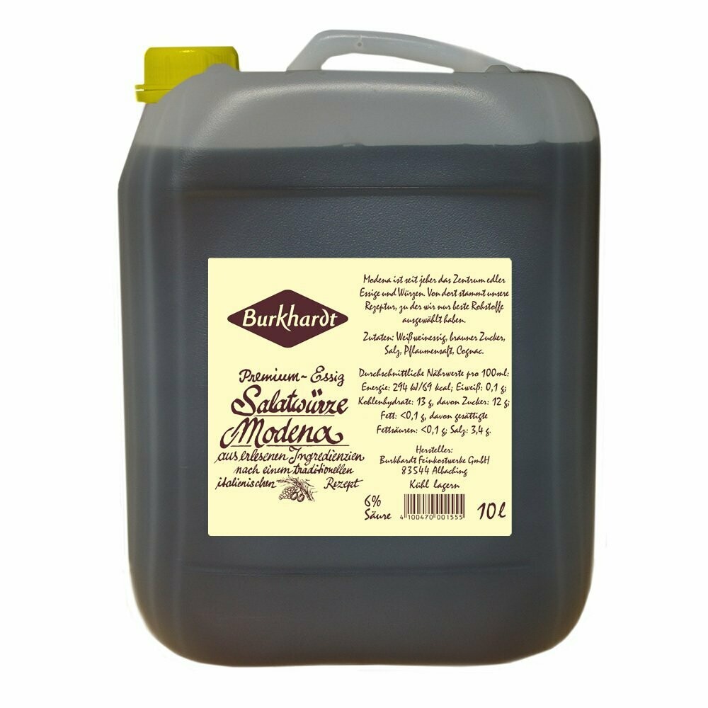 10 Ltr. Burkhardt Salatwürze Modena 6% Säure 10 Ltr. Burkhardt Salatwürze Modena 6% Säure
