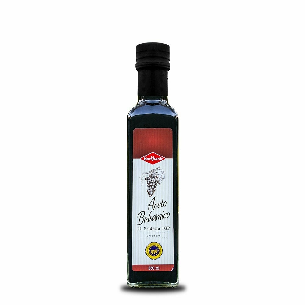 250ml Burkhardt Aceto Balsamico di Modena IGP 6% Säure 250ml Burkhardt Aceto Balsamico di Modena IGP 6% Säure