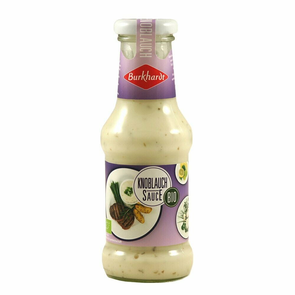 250ml Burkhardt Bio-Knoblauch Sauce