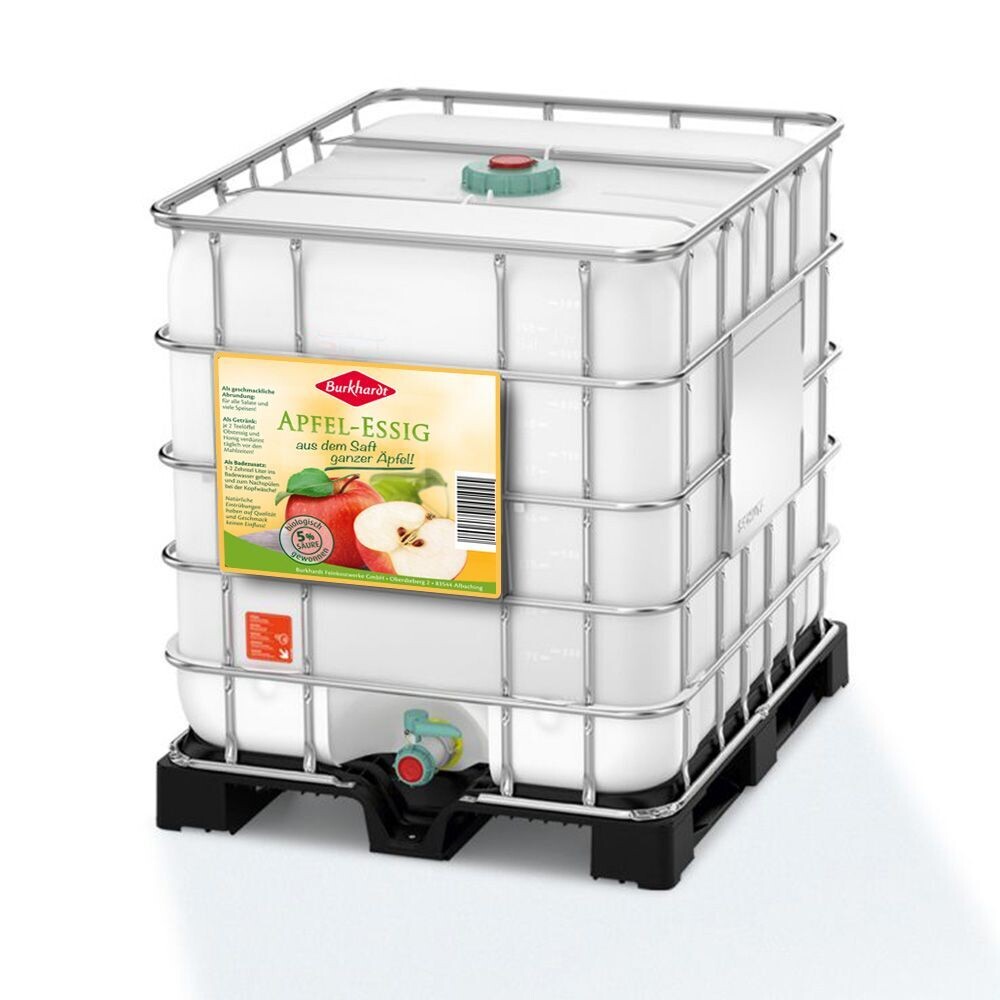 1000 kg Burkhardt Apfelessig klar 5% Säure
