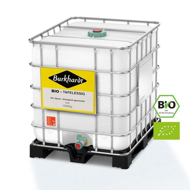 1000 kg Burkhardt Bio-Tafelessig 10% Säure