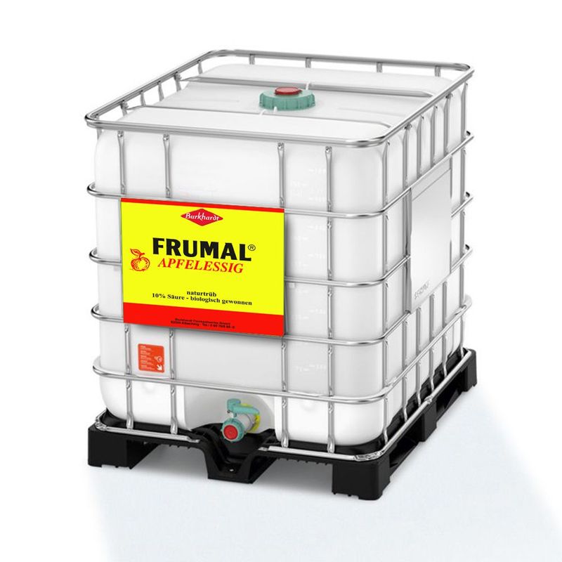 1000 kg Burkhardt "Frumal"  Apfelessig naturtrüb 10% Säure