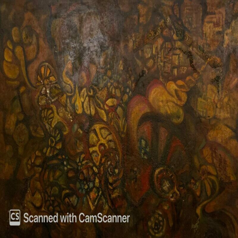 Huge oil painting