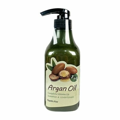 FARM STAY Argan Oil Complete Volume Up Shampoo & Conditioner 530ml