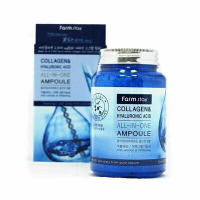 FARM STAY Collagen & Hyaluronic Acid All-in-One Ampoule 250ml
