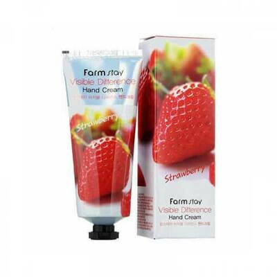 FARM STAY Visible Difference Hand Cream 100ml #Strawberry
