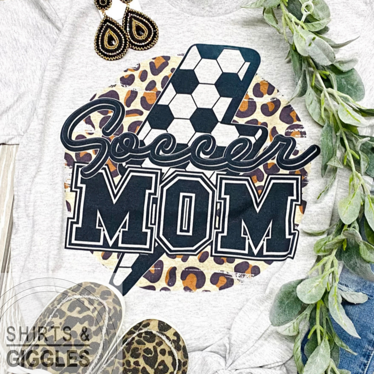 Soccer Mom Leopard w/ Lightning Bolt