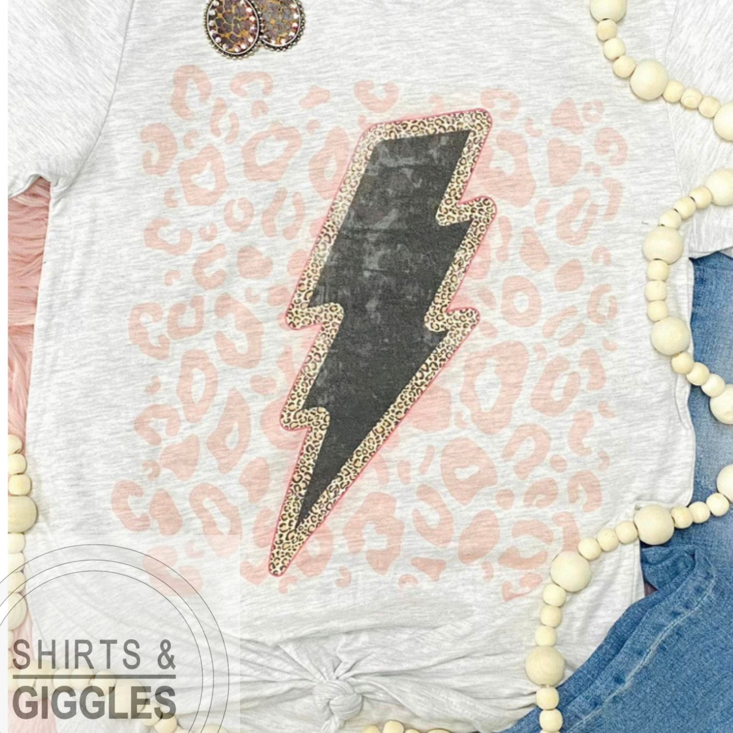 Lightning Bolt Pink Leopard
