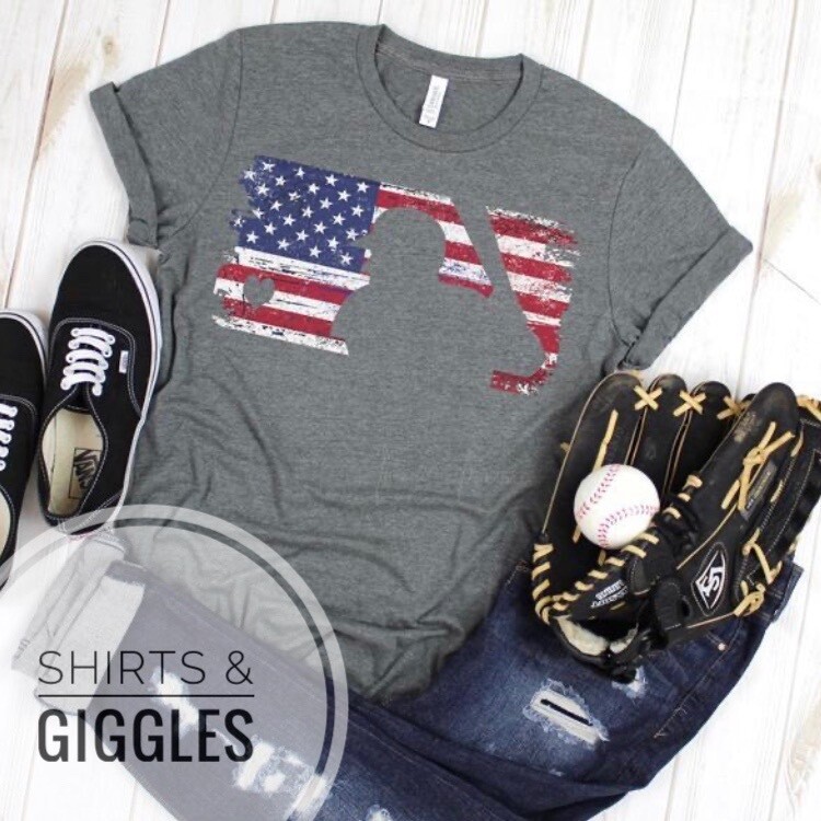 Baseball Flag Logo