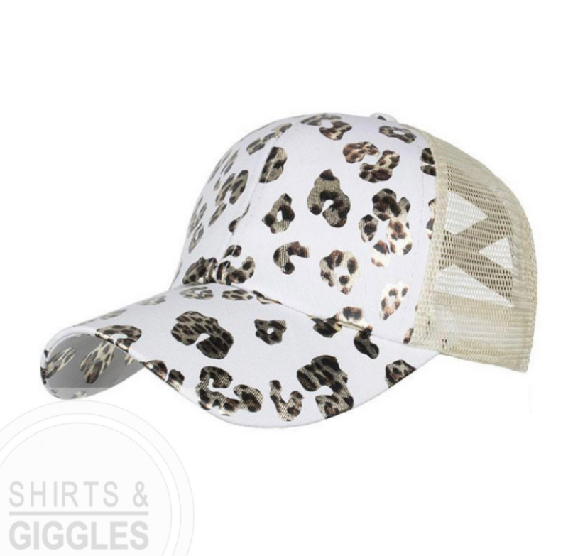 Leopard Shimmer Ball Cap