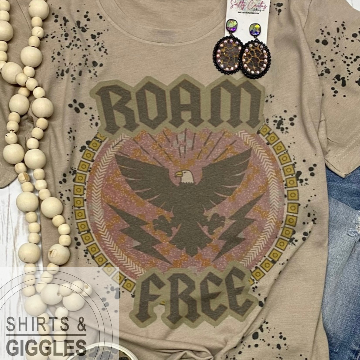 Roam Free Tan Splattered