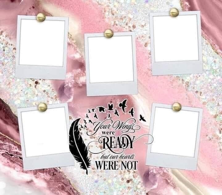 Your Wings Were Ready (In Memory Photo Cup) Pink