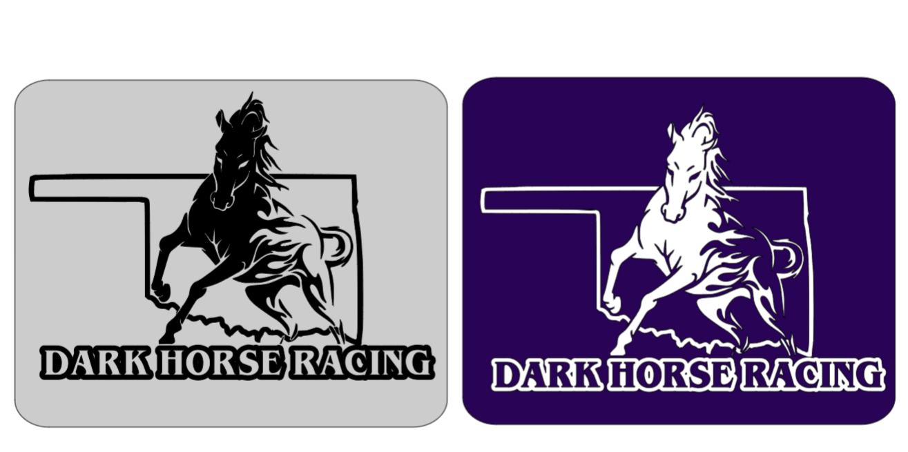 Dark Horse Racing ( Grey Shirt w/ Black Design)