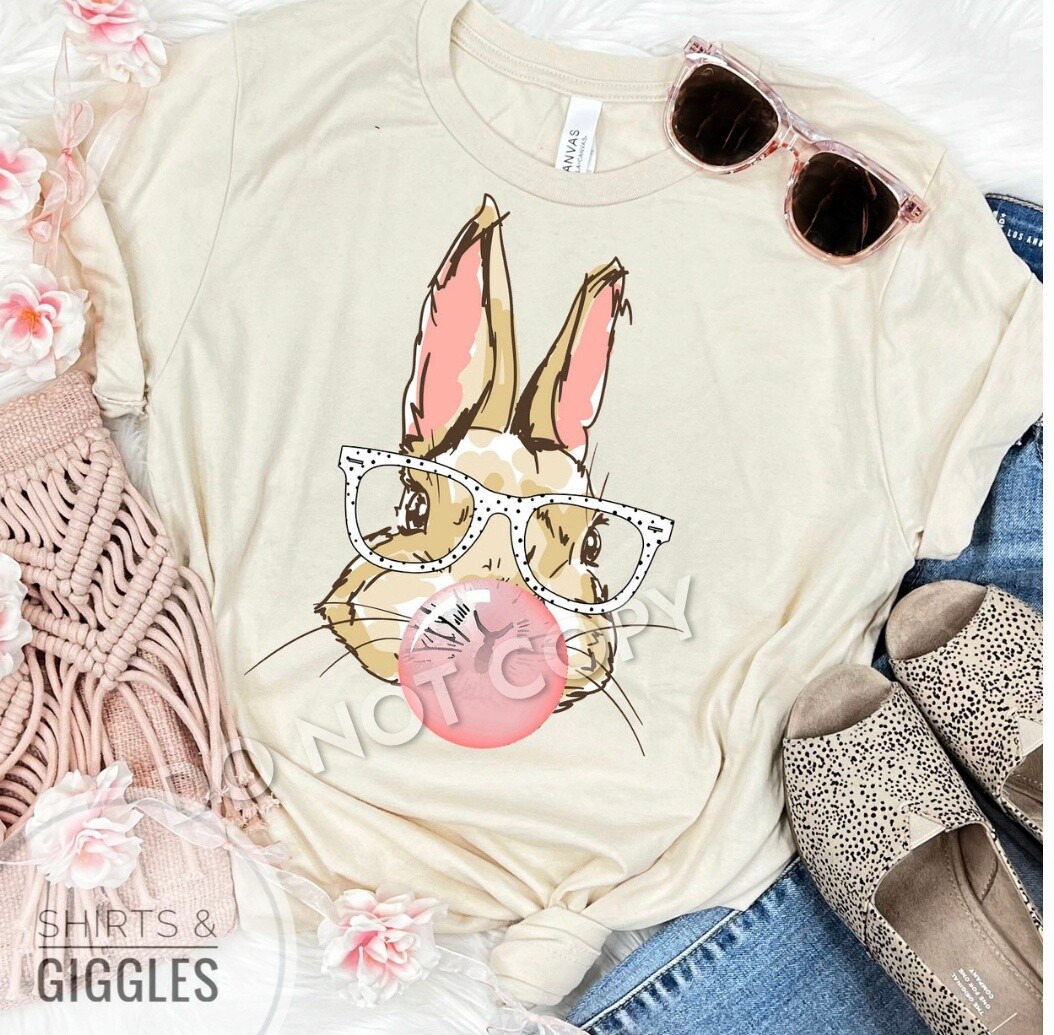 Bunny Blowing Bubble