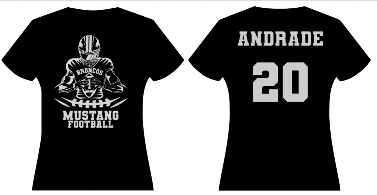 Mustang Bronco Football (Custom)