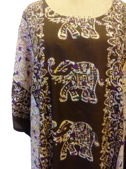 Elephant Full Length Fluid Tunic