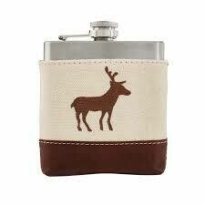 Deer Canvas Flask - Deer Canvas