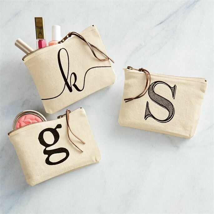 Initial Canvas Bags
