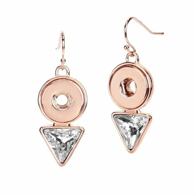 Diamond Drop Earrings-RG
