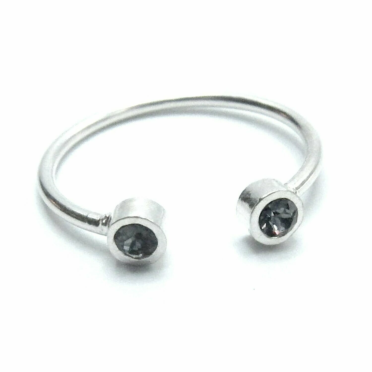 Sterling Stackable Ring Round
