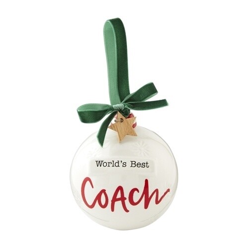 Best Coach Ornament
