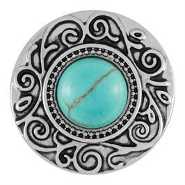 Ginger Snap Scroll Turquoise