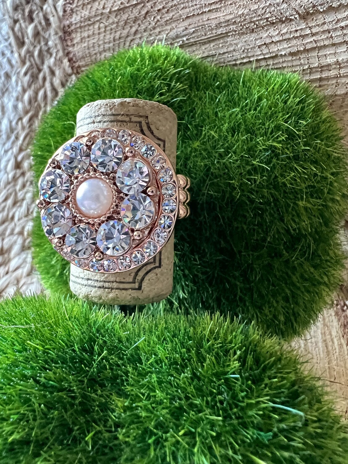 Bling Stretch Rose Gold Ring