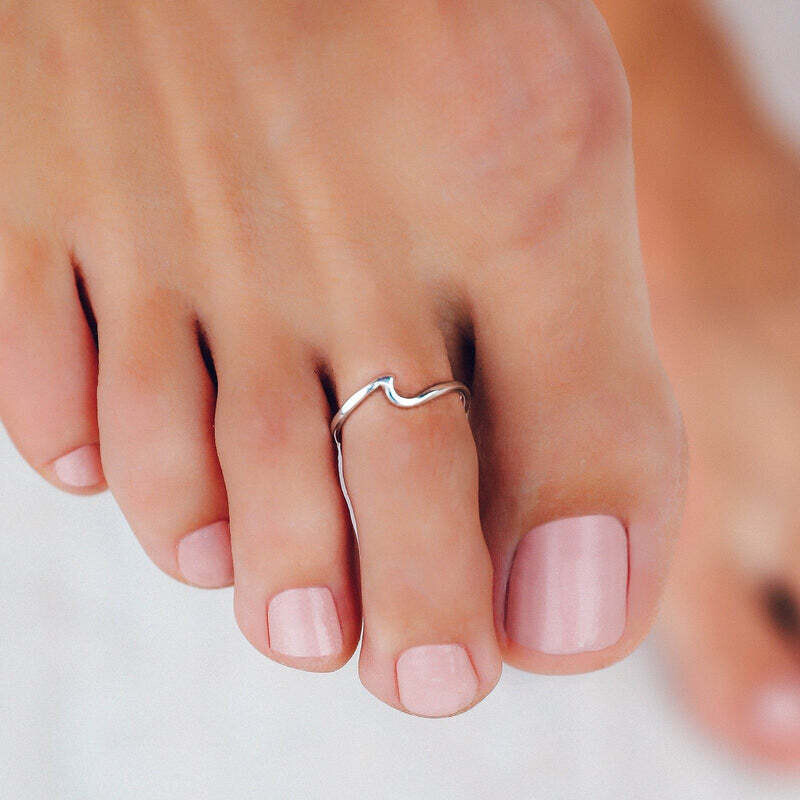 PV Wave Toe Ring