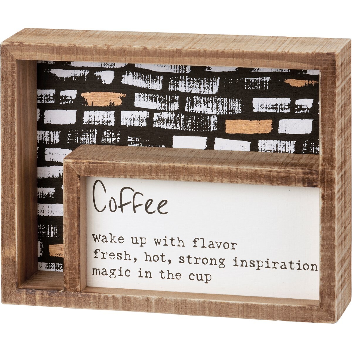 Inset Box Sign - Coffee
