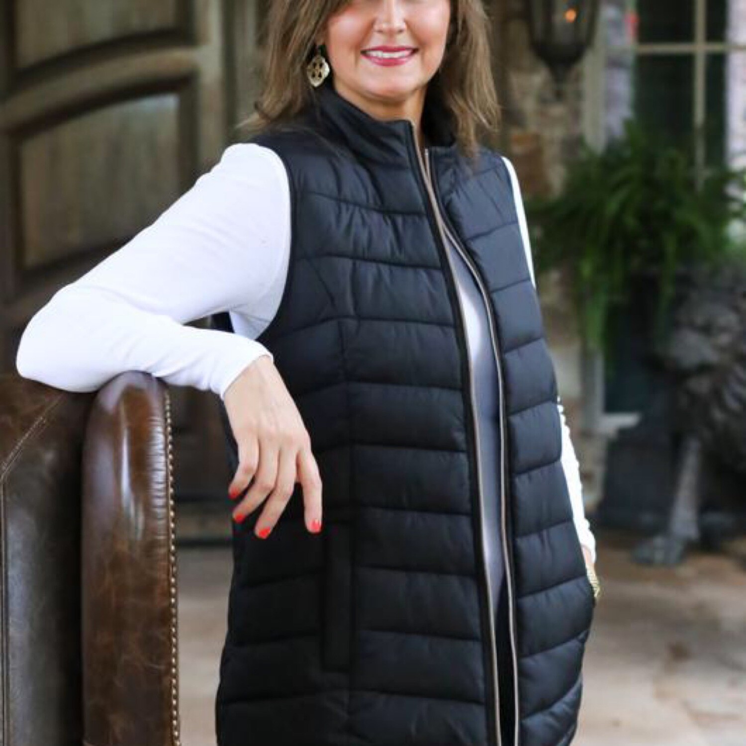 Puffer Vest. Black