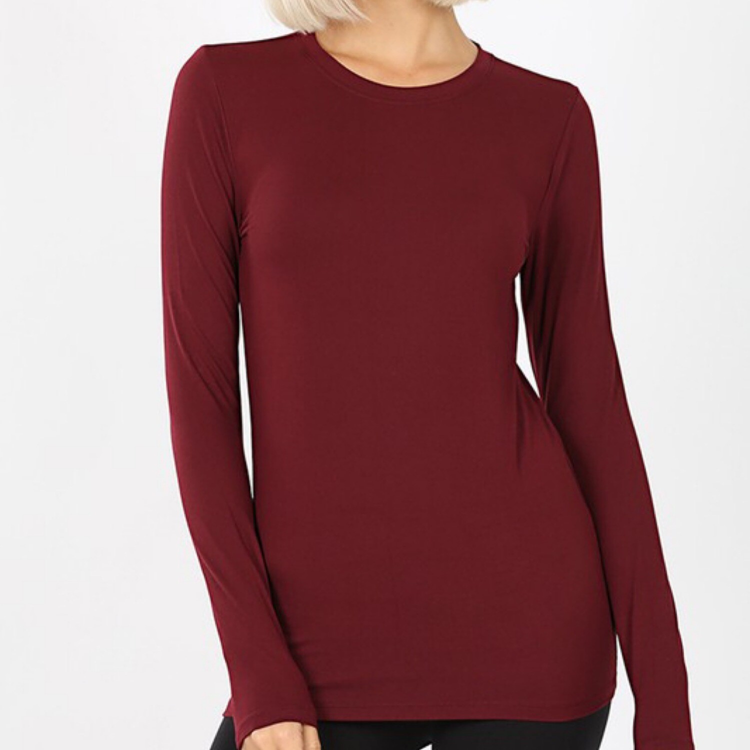 MAROON LONG SLEEVE SHIRT