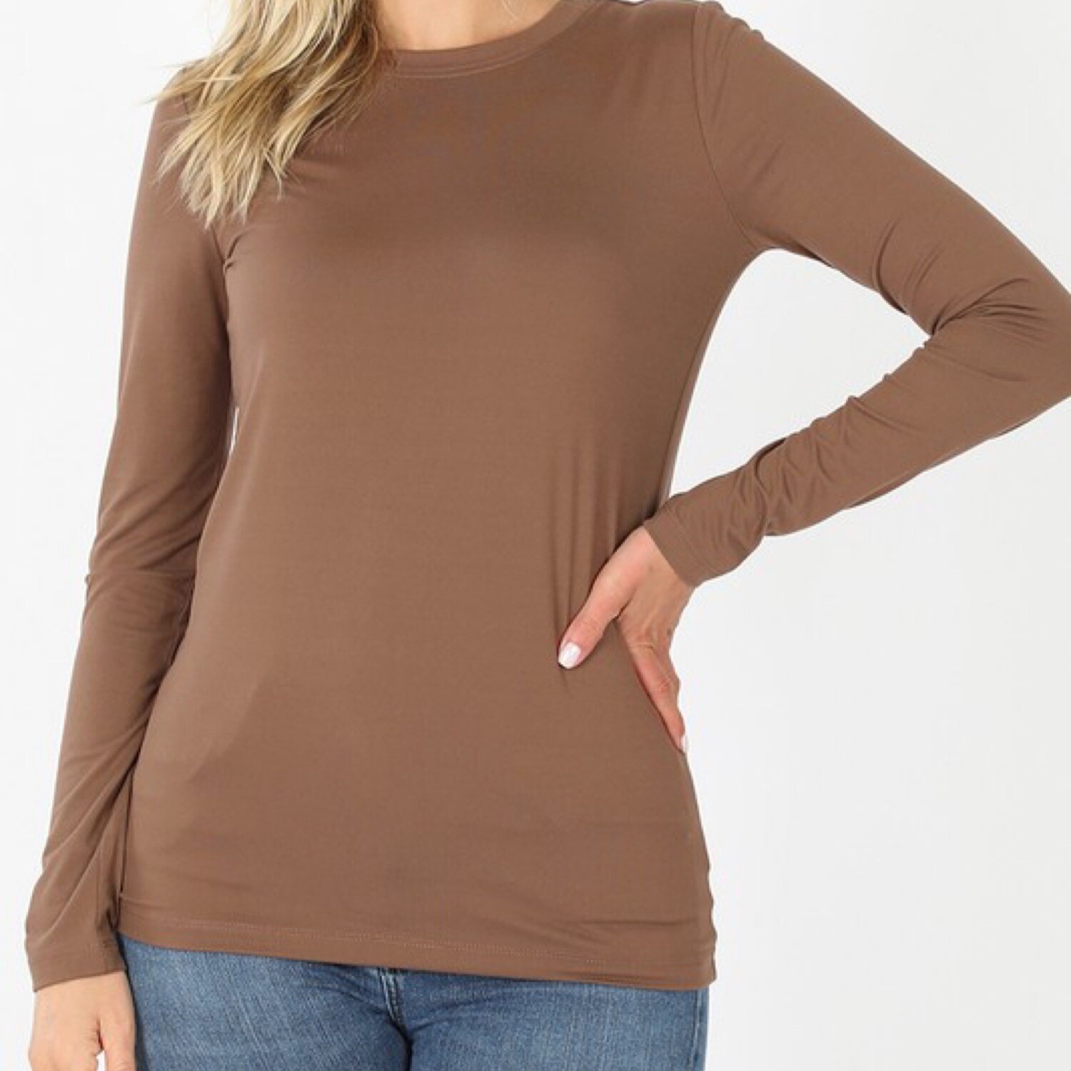 BROWN LONG SLEEVE SHIRT