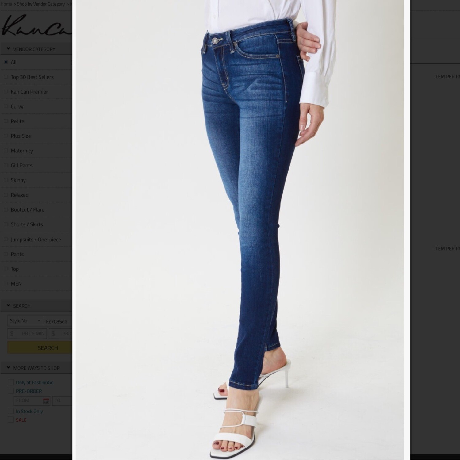 KAN CAN MID RISE SUPER SKINNY