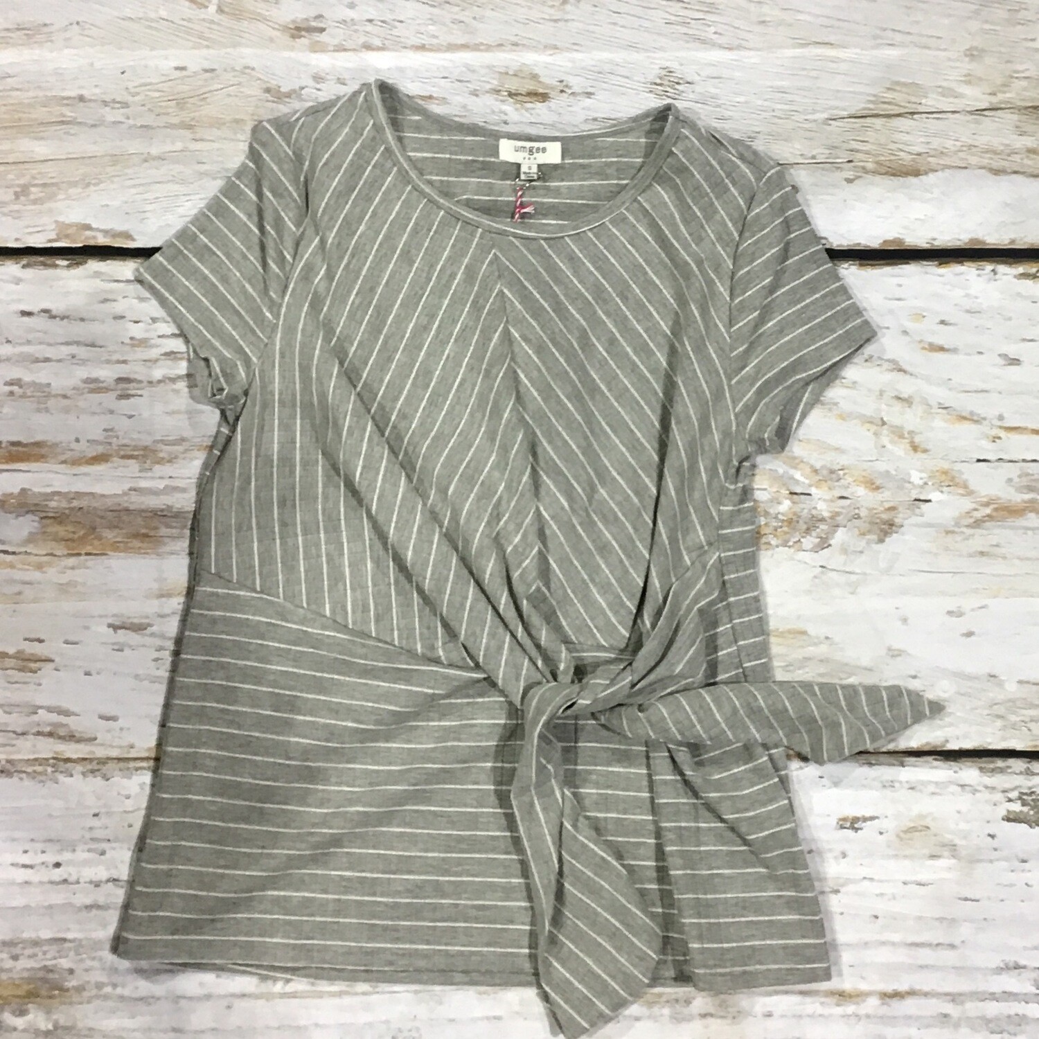GREY KNOT TOP