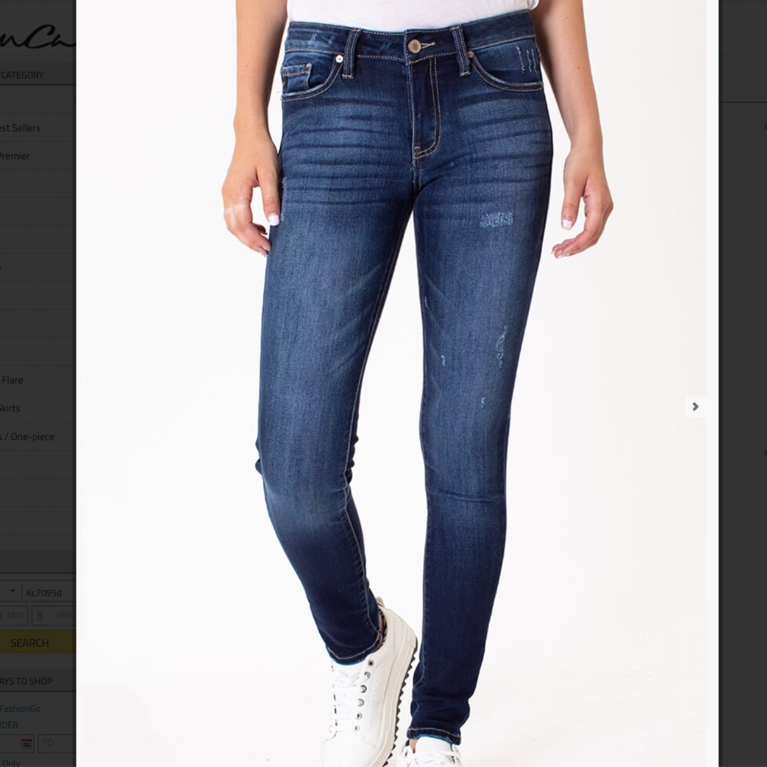 KAN CAN LIGHT DISTRESSED SKINNY