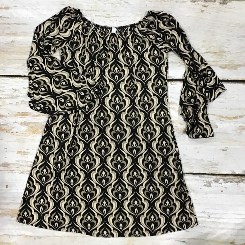 BLACK AND TAN DRESS