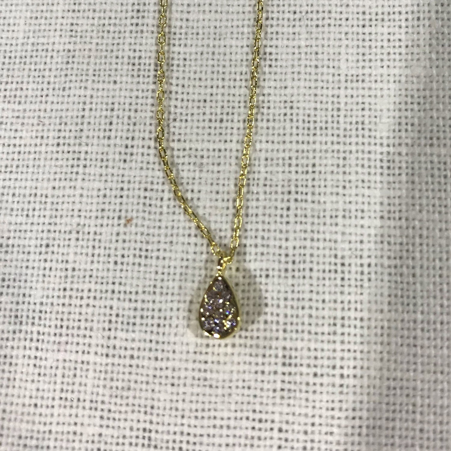 Pear drop necklace 16”