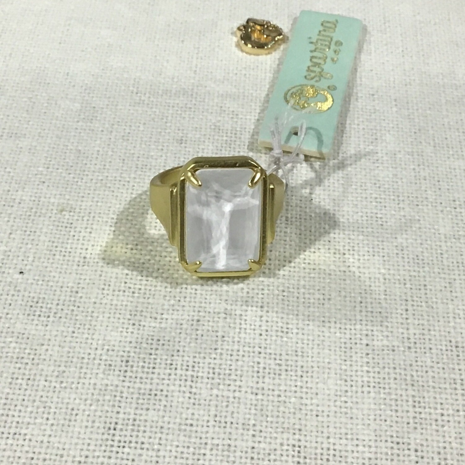 Rectangle Ring White